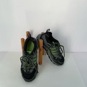 Fila Kids At Peake21 Black and Neon Green Sneakers